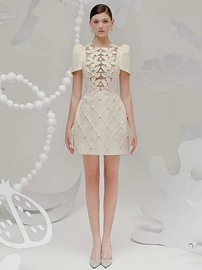 unique off-white dress