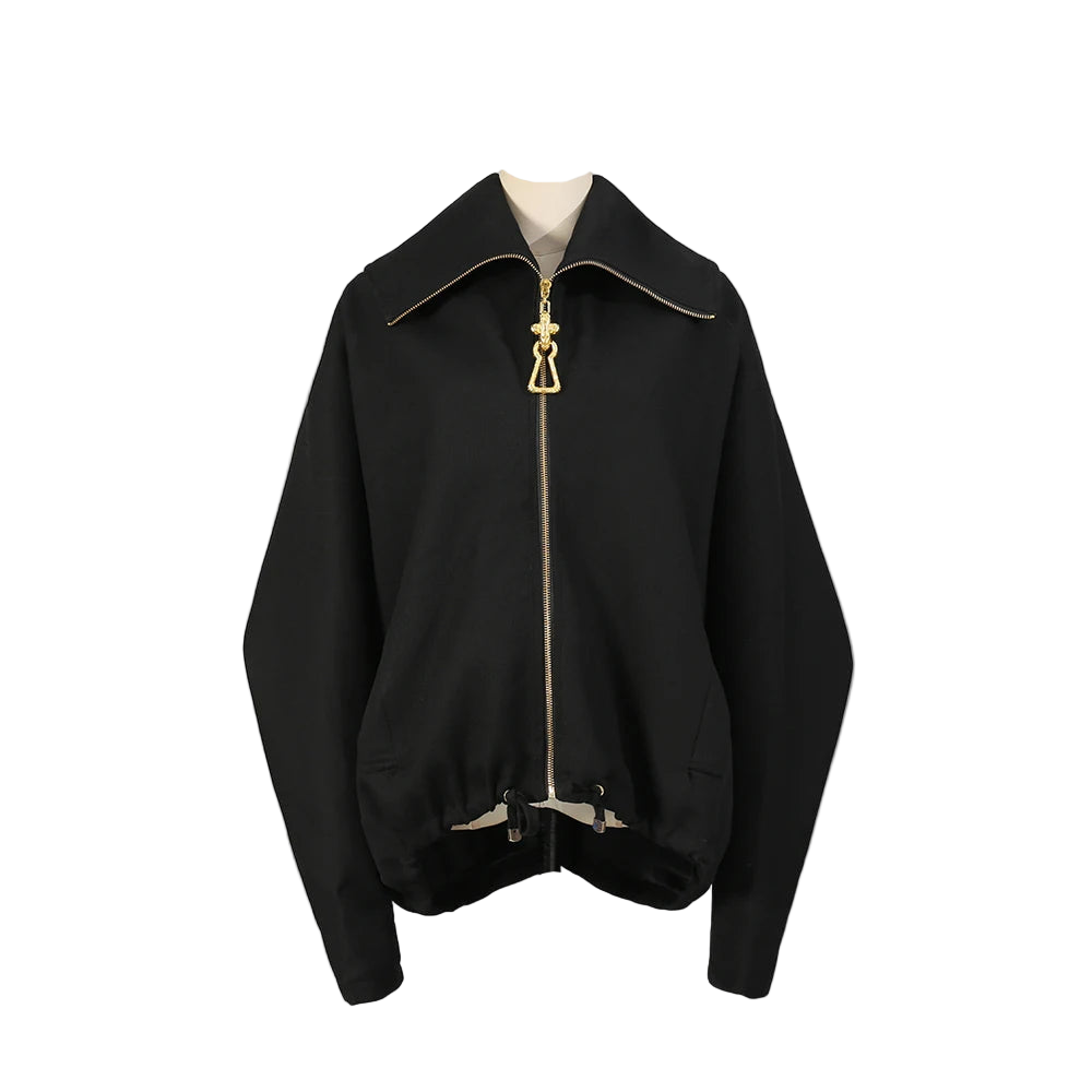 Spliced Zipper Basic Jacket