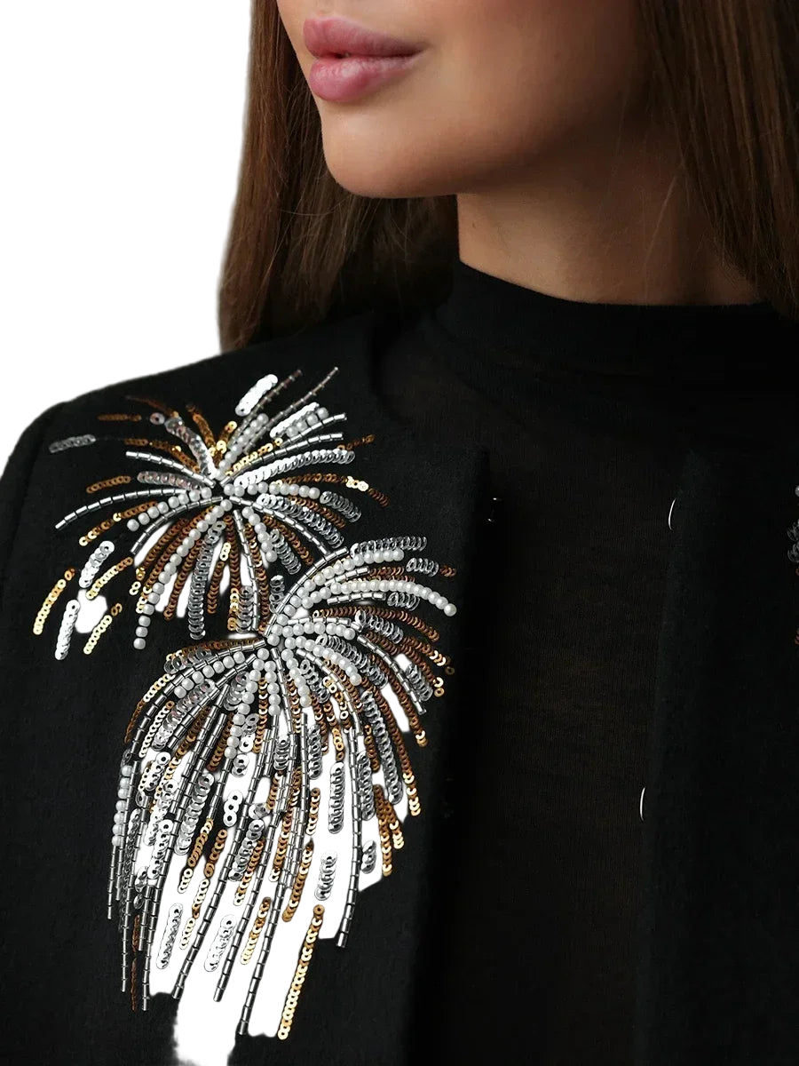 Embroidery velvet Cape