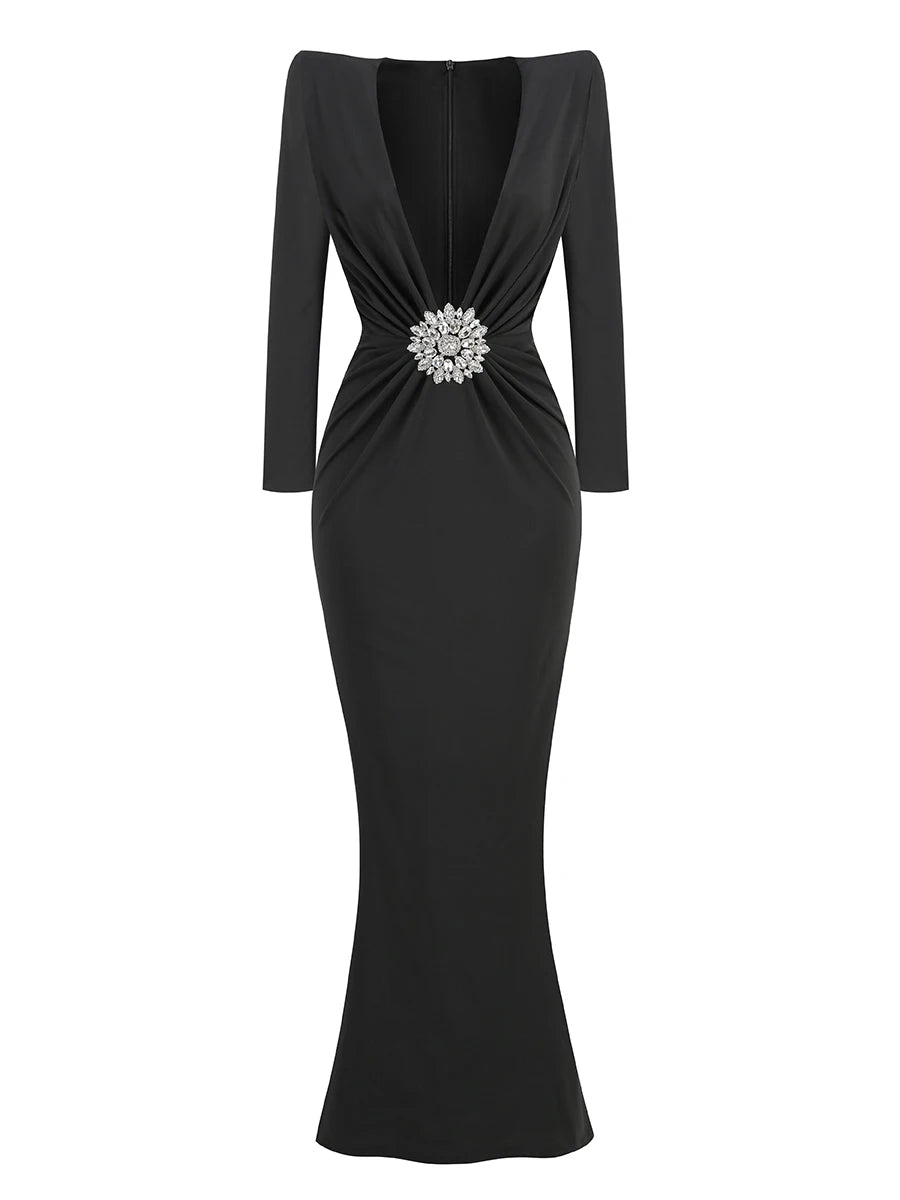 Long Sleeve Evening Dress