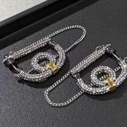 bling chain earrings