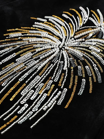 Embroidery velvet Cape