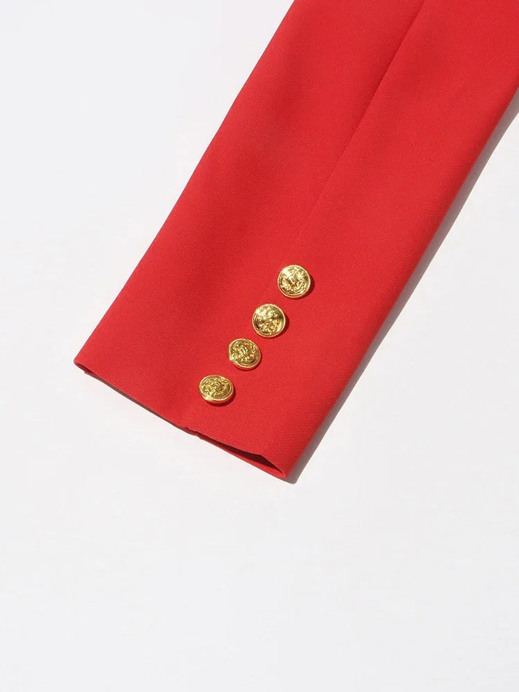 Blazer dress with opening back