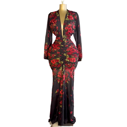 Floral Printed skinny dress
