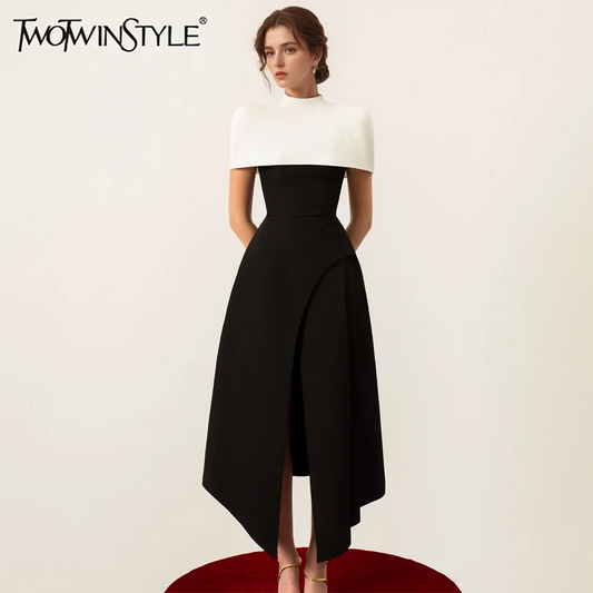 Elegant black and white Dress 2 peace