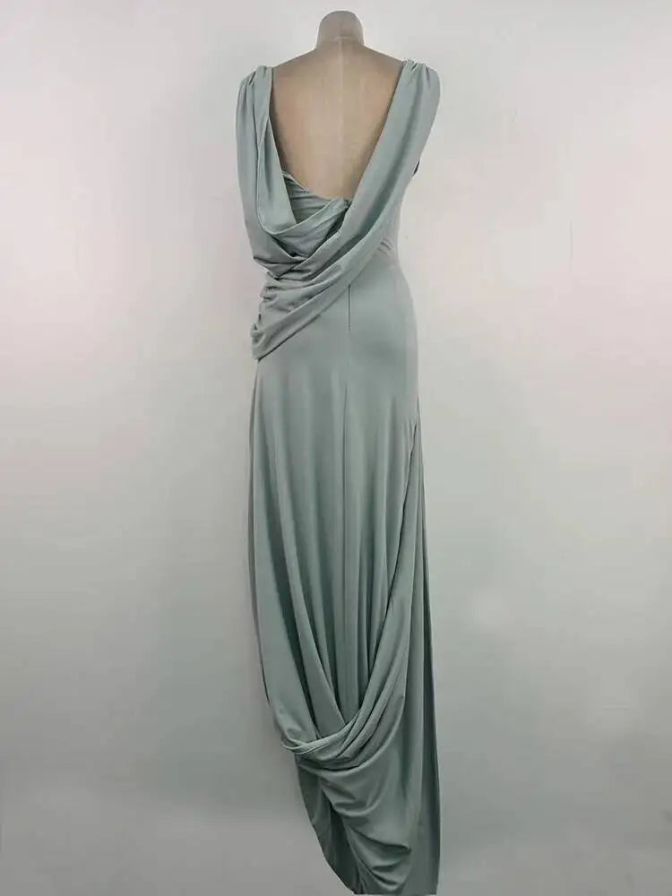 light blue simple dress