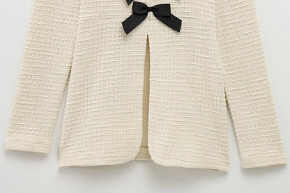 2 Piece Set Beige Texture