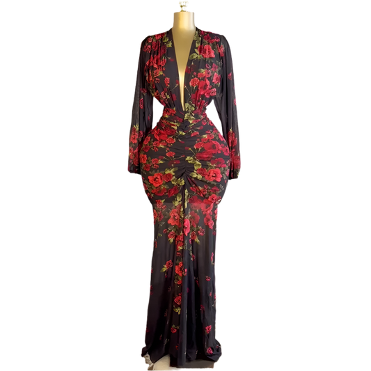 Floral Printed skinny dress