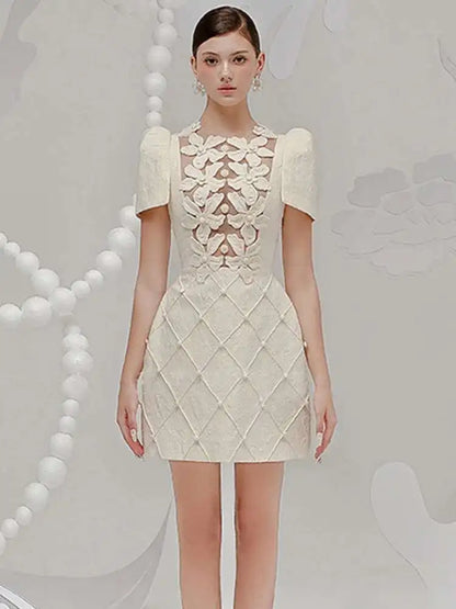 unique off-white dress