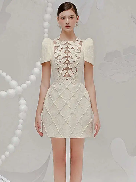 unique off-white dress