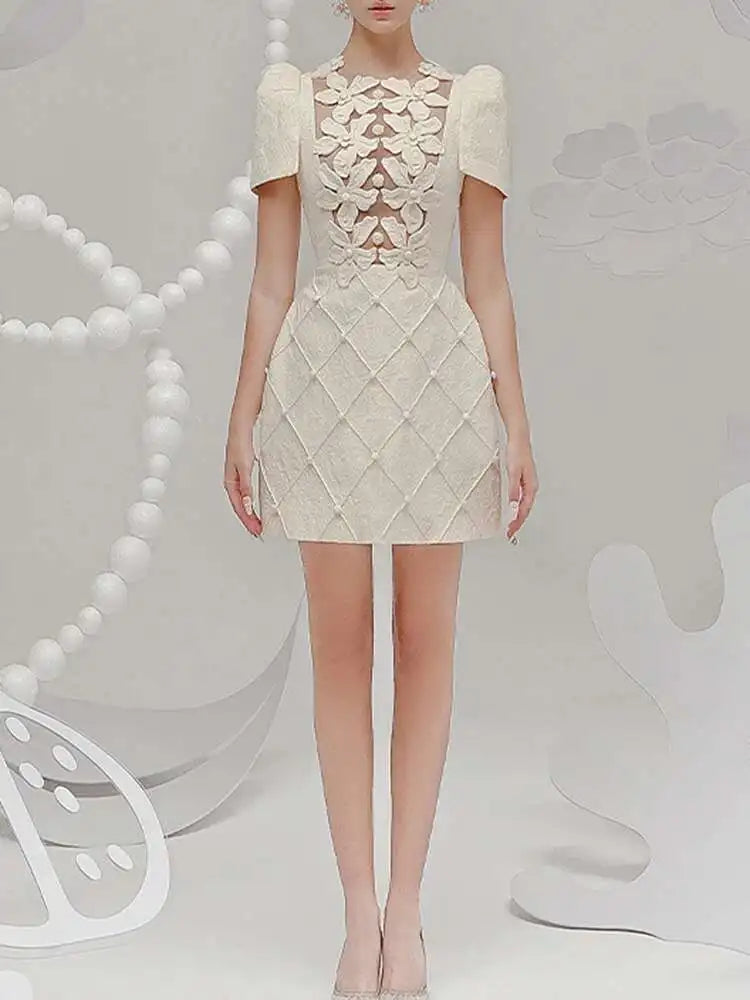 unique off-white dress
