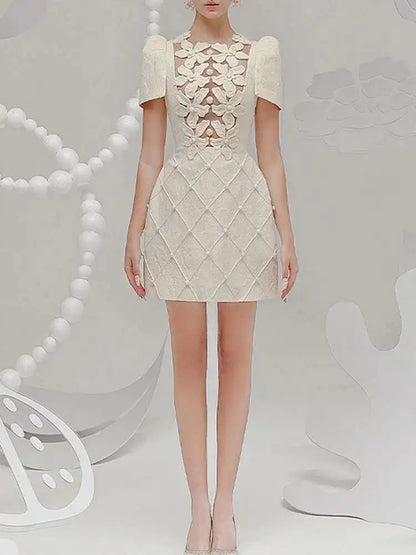 unique off-white dress